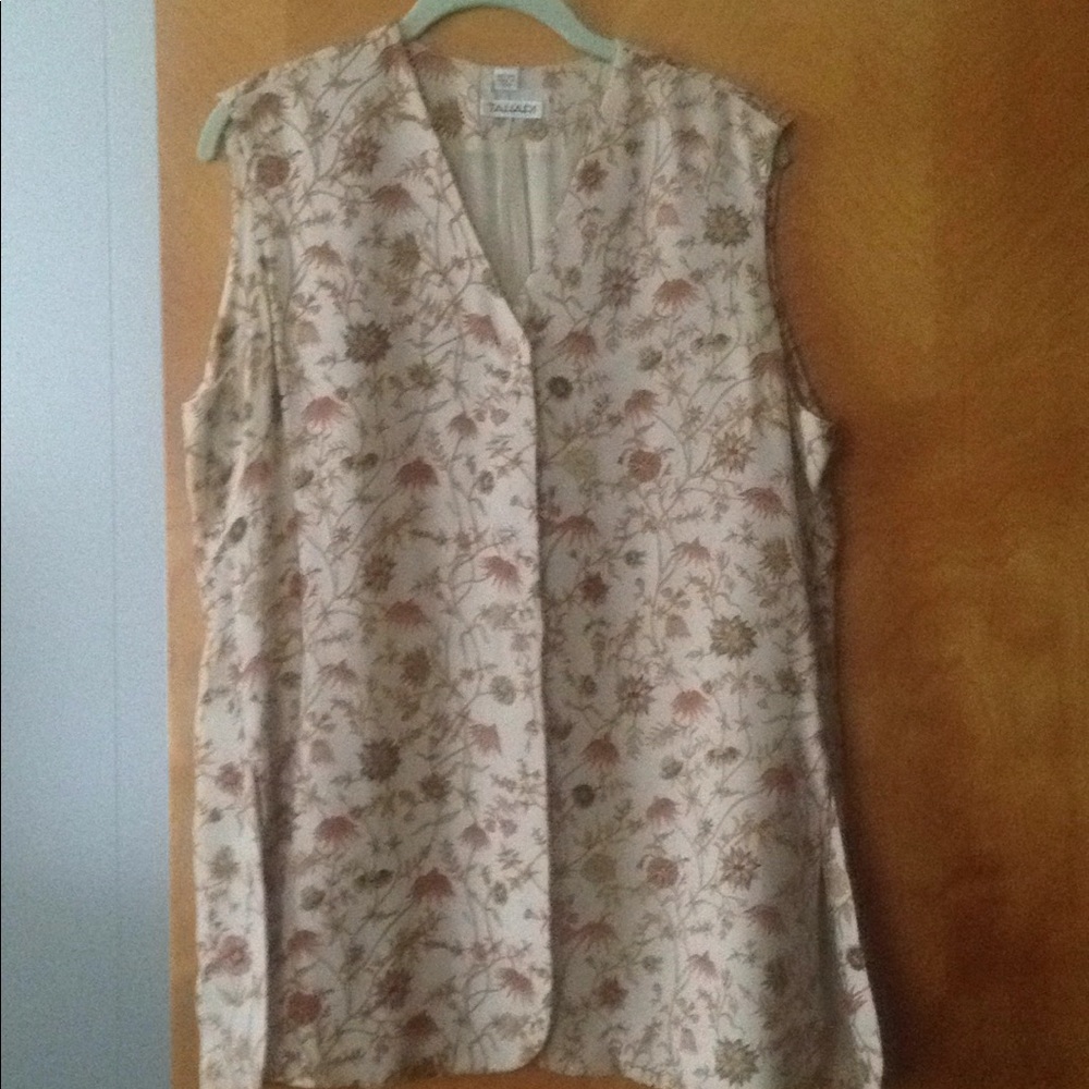 Vintage Tahari Womens Sleeveless Tunic Size XL.